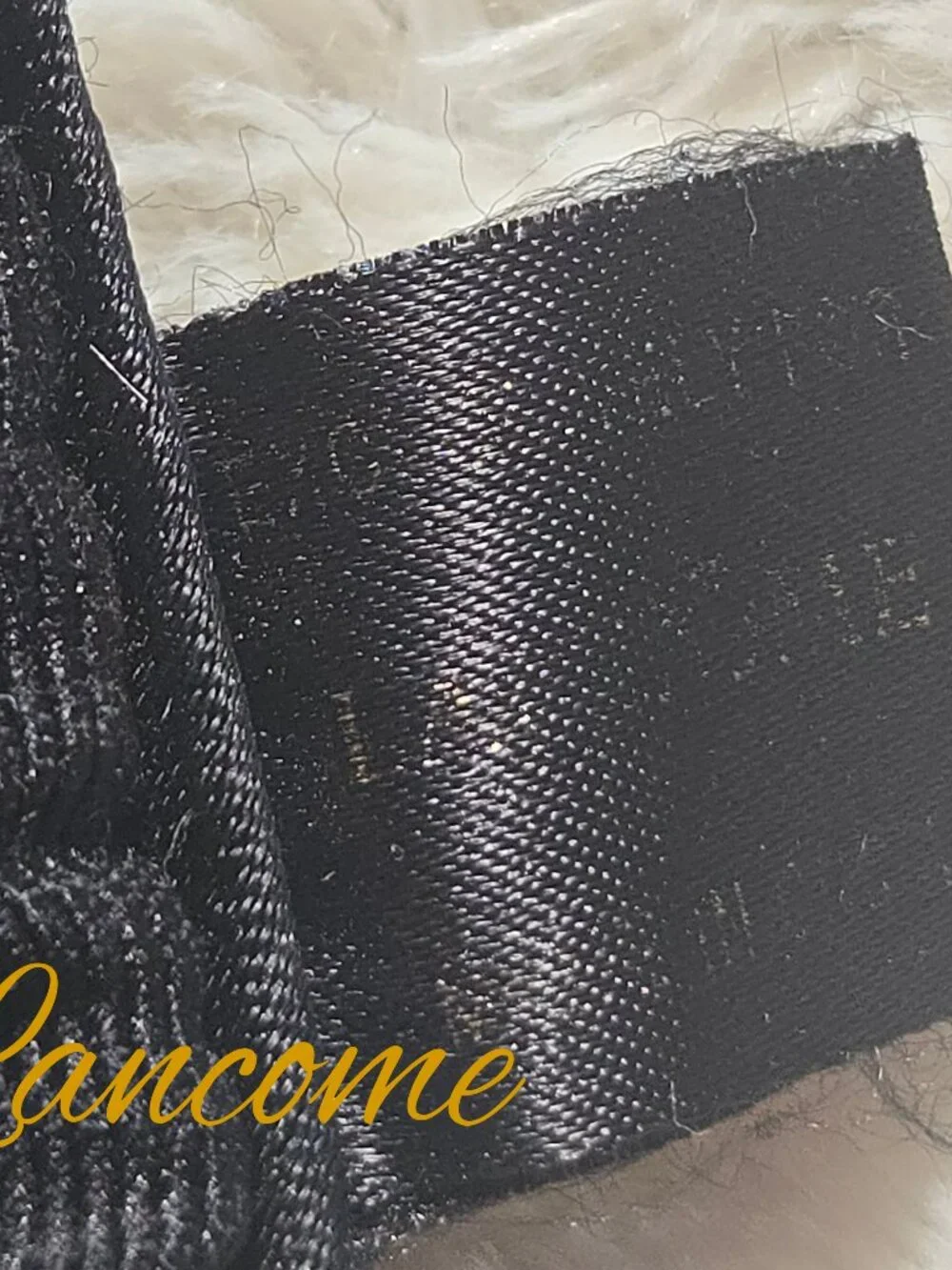 Lancome Black Trifold Satin Cosmetic Case Bag Smart Classy Gently Used Hepburn